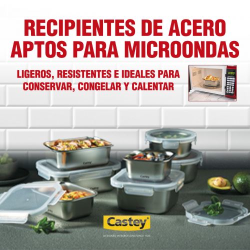 RECIPIENTES DE ACERO APTOS PARA MICROONDAS