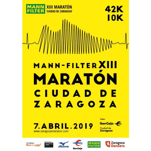 Dorsal 10K,  XIII MARATÓN Zaragoza