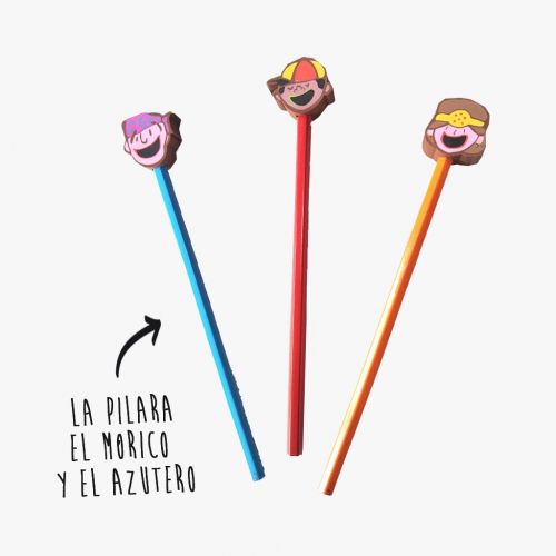 Lápices de los  cabezudos de Zaragoza